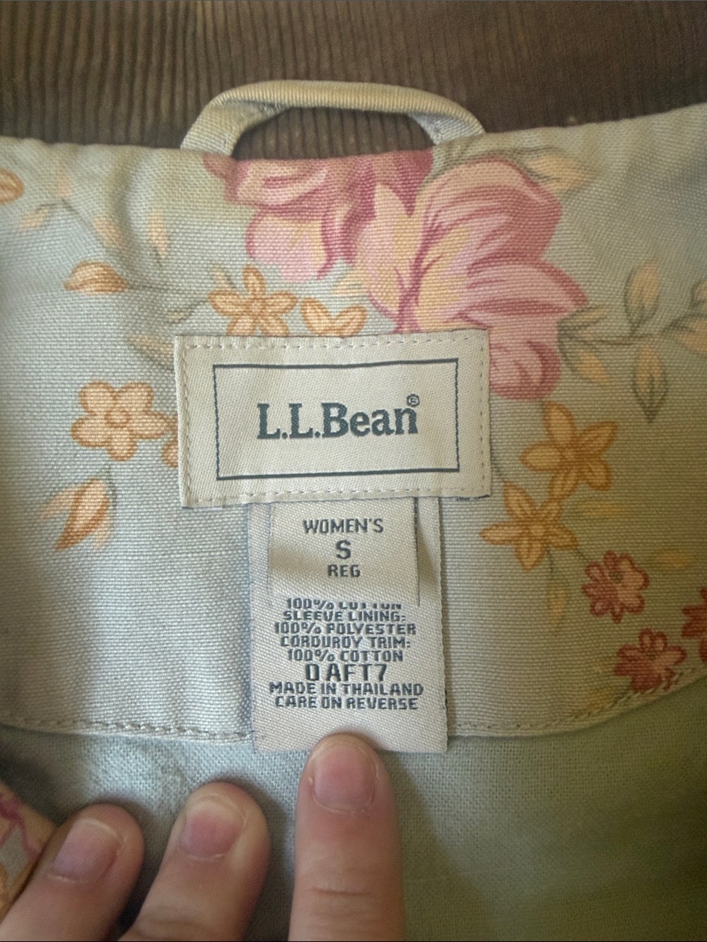 L.L. Bean Rare Vintage Floral Barn Coat - Picture 2 of 3